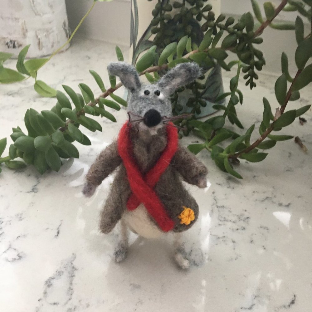 Hand Felted Friendly Rat {Radford)